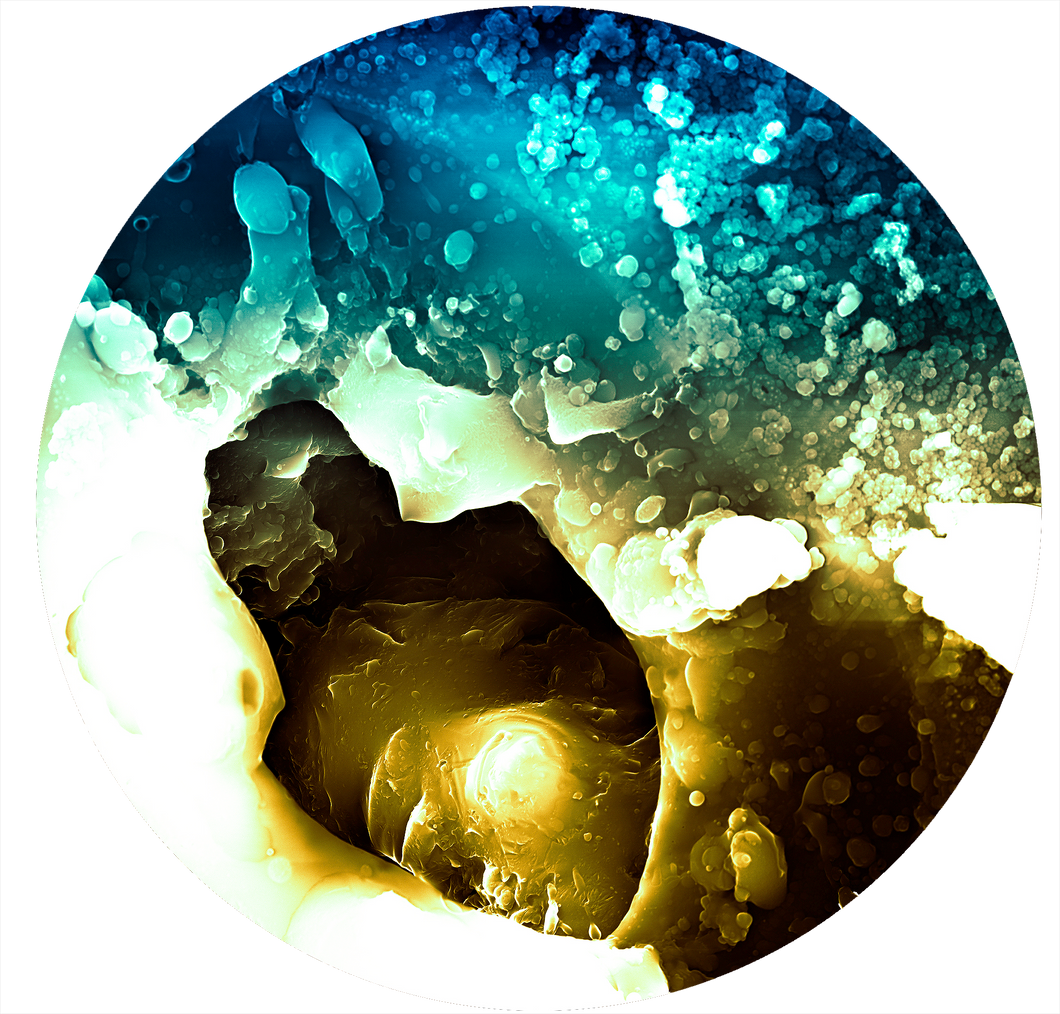 Colloïde sur oxyde de silicium métallisé et foudroyé